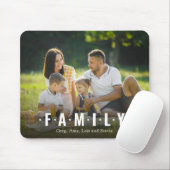 Eenvoudig minimalistisch fotoscript muismat (Met muis)