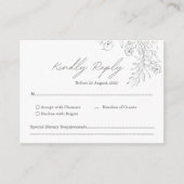 Eenvoudig Minimalistisch Handgeschreven Script Bru Informatiekaartje (Voorkant)