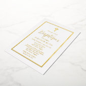 Eenvoudig minimalistisch handschrift folie uitnodiging (Gedraaid)