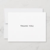 Eenvoudig minimalistisch huwelijk bedankkaart (Voorkant)