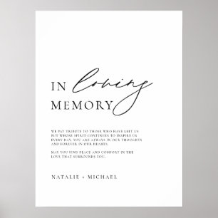 Eenvoudig minimalistisch in het teken van liefdevo poster