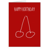 Eenvoudig minimalistisch kersen (Voorkant)