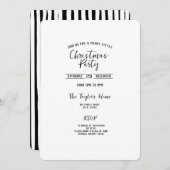 Eenvoudig minimalistisch kerstfeest kaart (Voorkant / Achterkant)