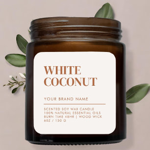 Eenvoudig minimalistisch keurmerk voor moderne kaa vierkante sticker