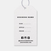 Eenvoudig minimalistisch Label voor het schommelen Cadeaulabel (Achterkant)