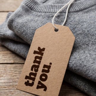 Eenvoudig minimalistisch Label voor het schommelen Cadeaulabel