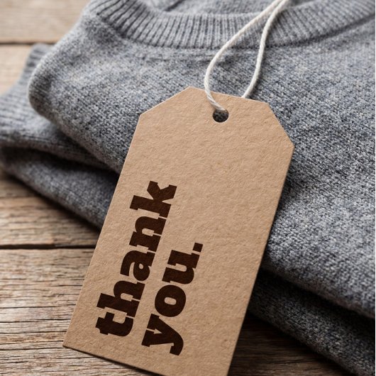 Eenvoudig minimalistisch Label voor het schommelen Cadeaulabel