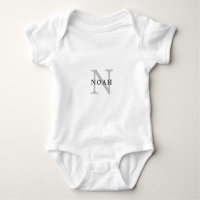 Eenvoudig Minimalistisch Lichtgrijs Monogram & Naa