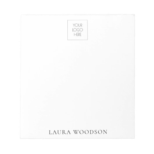 Eenvoudig Minimalistisch Logo Notitieblok (Voorkant)
