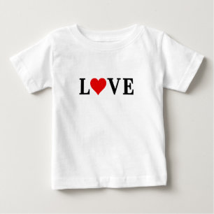 Eenvoudig minimalistisch LOVE en hart