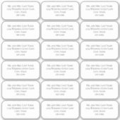 Eenvoudig minimalistisch mailinglijstadres voor ga sticker (Voorkant)