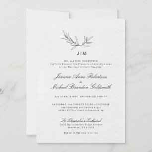 Eenvoudig minimalistisch modern Eucalyptus Olive W Kaart