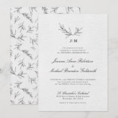 Eenvoudig minimalistisch modern Eucalyptus Olive W Kaart (Voorkant / Achterkant)