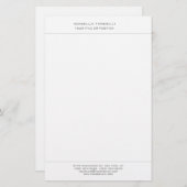 Eenvoudig Minimalistisch Modern Professioneel Briefpapier (Voorkant / Achterkant)