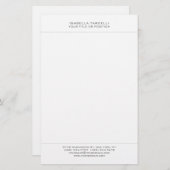 Eenvoudig Minimalistisch Modern Professioneel Briefpapier (Voorkant / Achterkant)