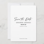 Eenvoudig minimalistisch modern script De datum op Kaart (Voorkant)
