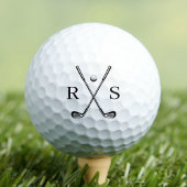 Eenvoudig minimalistisch monogram Initiaal Golfballen