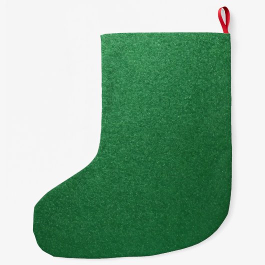 Eenvoudig minimalistisch naamscript Groen Grote Kerstsok (Achterkant)