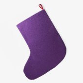Eenvoudig minimalistisch naamscript Paarse Grote Kerstsok (Achterkant (Hangend))