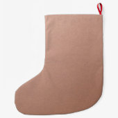 Eenvoudig minimalistisch naamscript Roos Gold Grote Kerstsok (Achterkant)