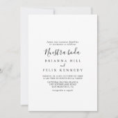 Eenvoudig minimalistisch Nuestra Boda Wedding Kaart (Voorkant)