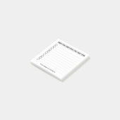 Eenvoudig minimalistisch om lijst te doen post-it® notes (Schuin)