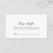 Eenvoudig minimalistisch pluisritme met luierritte informatiekaartje (Voorkant)