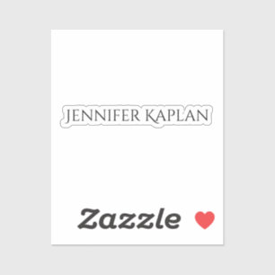 Eenvoudig Minimalistisch Professioneel Modern Sticker
