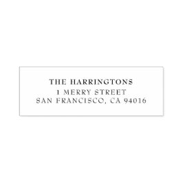 Eenvoudig minimalistisch retouradres  zelfinktende stempel