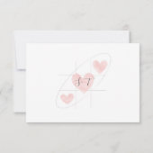 Eenvoudig minimalistisch RSVP kaartje (Achterkant)