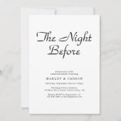 Eenvoudig minimalistisch script bruiloft repetitie kaart (Voorkant)