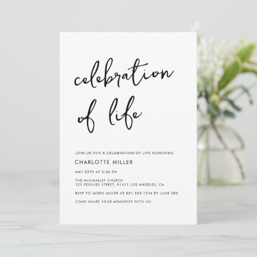 Eenvoudig minimalistisch scriptviering van het lev kaart (Staand voorkant)