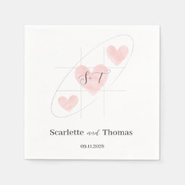 Eenvoudig minimalistisch servet