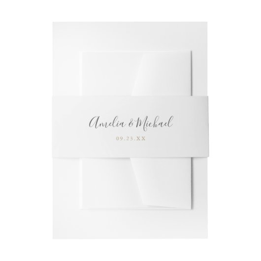 Eenvoudig minimalistisch uitnodigingen wikkel (Voorkant Voorbeeld)