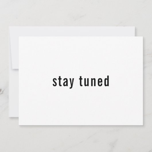Eenvoudig Minimalistisch Verblijf dat de Datum bew Save The Date (Voorkant)
