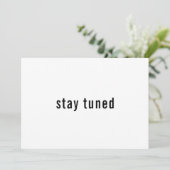 Eenvoudig Minimalistisch Verblijf dat de Datum bew Save The Date (Staand voorkant)