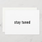 Eenvoudig Minimalistisch Verblijf dat de Datum bew Save The Date (Voorkant / Achterkant)