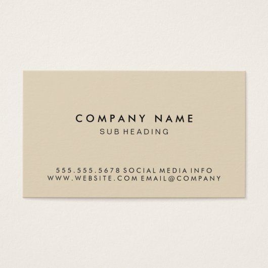 Eenvoudig Minimalistisch Visitekaartjes (Voorkant)