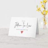 Eenvoudig minimalistisch voor schoonvader, weddens kaart (Gele Bloem)