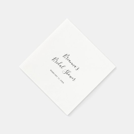 Eenvoudig minimalistisch Vrijgezellenfeest Servet (Hoek)