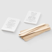 Eenvoudig minimalistisch weddenschapsprogramma handwaaier (Niet-gemonteerd)