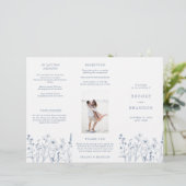 Eenvoudig Minimalistisch Wildflower Boho Wedding P (Staand voorkant)
