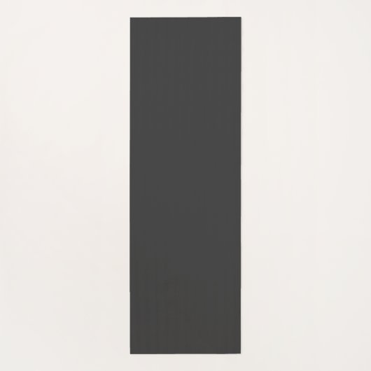 Eenvoudig minimalistisch zwart aangepast monogram yogamat (Achterkant)