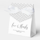 Eenvoudig minimalistische Bedankt voor bruiloft Bl Bedankdoosjes (Voorkant Zijde)