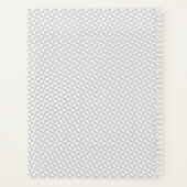 Eenvoudig minimalistische bruiloft zwarte ID523 Planner (Achterkant)