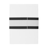 Eenvoudig minimalistische bruiloft zwarte ID523 Uitnodigingen Wikkel (Achterkant Voorbeeld)