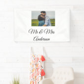 Eenvoudig minimum aantal Mr. en mrs voegen jouw na Spandoek (Insitu)