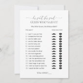 Eenvoudig minimum zei hij dat ze Vrijgezellenfeest Kaart (Voorkant)