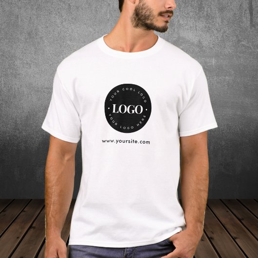 Eenvoudig minimumaantal aangepaste Logo- en tekstb T-shirt