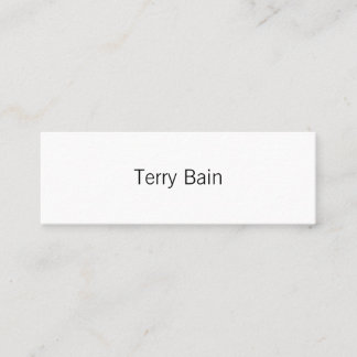 Eenvoudig Minimumcentrum voor en achter Contactkaartje